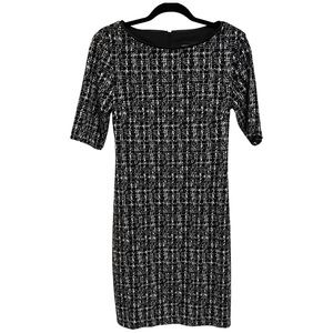 Connected Apparel Black White Pencil Dress 6